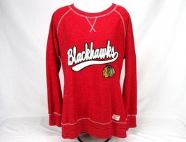 Old Time Hockey  Chicago Blackhawks Women&#39;s XL Sweatshirt Red NHL Fan Ap... - £21.36 GBP