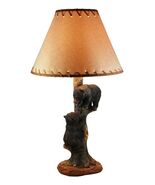 Ebros Helping Hand Whimsical Black Bear Cubs Climbing Tree Table Lamp Decor - €92,82 EUR