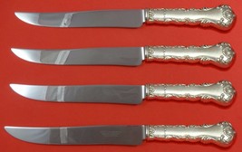 Kings Court by Frank Whiting Sterling Silver Steak Knife Set Texas Sized Custom - £262.46 GBP