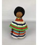 Vintage Native American Seminole Indian Doll Palmetto Fiber Beads-5” - $17.99