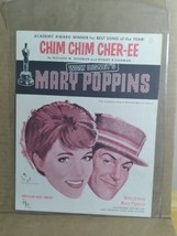 Sheet Music Chim Chim Cher-ree Walt Disney Mary Poppins by Richard Sherman - £7.90 GBP