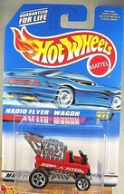 1997 Hot Wheels Collector #827 RADIO FLYER WAGON Red w/Chrome 5 Sp Malaysia Base - £6.25 GBP