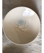 Vtg MCM Dura Print Bowl By Homer Laughlin Made In USA Blue Silver Atomic... - $30.91 CAD