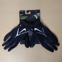 Nike Superbad 6.0 Alpha Size S Football Gloves Black White New - $49.98