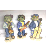 Jazz/Rockin&#39; Turtle / Frog Trio Music Group! Resin Figurines 10&quot; Tall - ... - $21.87