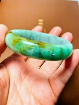 Certified ICY Grade A Jadeite Jade Emerald Rare Three color Bangle 56x14... - $2,224.49