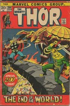 Thor #200 ORIGINAL Vintage 1972 Marvel Comics Loki Ragnarok - £23.80 GBP