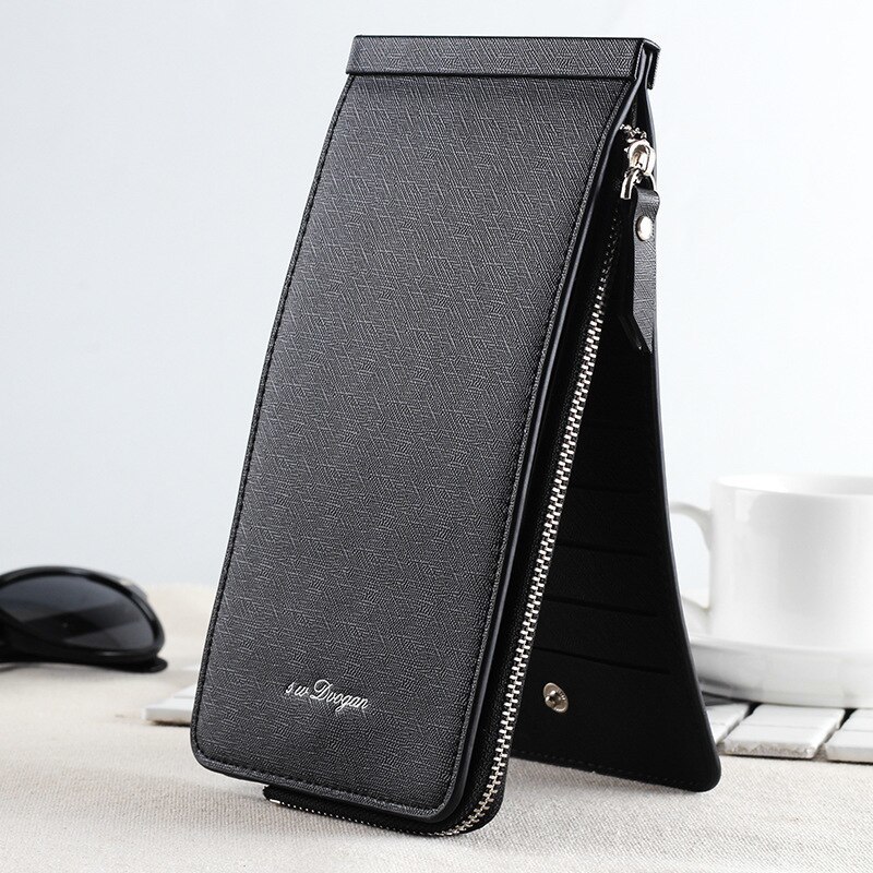 Primary image for Women Wallet Zipper Money Bag Female Long Bifold PU Leather Plastic Card Holder 