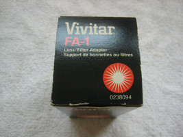 Vivitar Model 283 Lens/Filter Adapter Made in Japan FA-1 Lens adapter Vivita - $26.13