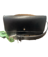 KATE SPADE BLACK LEATHER BELT BAG W/FLAP SZ L / XL BLACK NWT MSRP $98 - $1,129.00 MXN