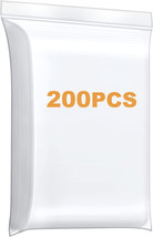 200Pcs 1&quot; X 1&quot; Thick 4 Mil Small Clear Zip Poly Lock Plastic Bags Seal - £11.84 GBP