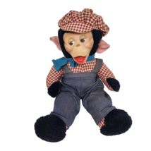 14" Vintage Gund Rubber Face Monkey Mr Bim Zippy Stuffed Animal Plush Toy - £75.41 GBP