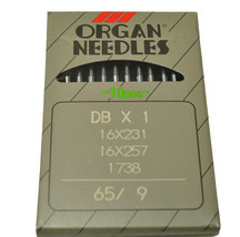 ORGAN Sewing Machine Needles Size 65/9 - £4.70 GBP