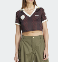 adidas Originals Retro Sports Cricket-Inspired Jersey Women&#39;s Top AsiaFi... - $48.90