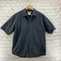 Columbia Sportswear Shirt Mens sz M Medium Button Up Short Sleeve Blue Gray - £9.49 GBP