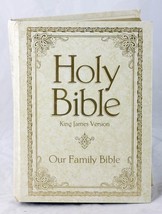 Holy Bible Our Family Edition Red Letter Large Hardcover King James version  - £16.67 GBP