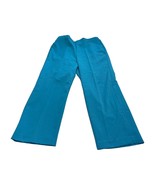 Alfred Dunner Wide Leg Pants Women&#39;s 14 Blue Polyester Stretch High-Rise... - £16.61 GBP