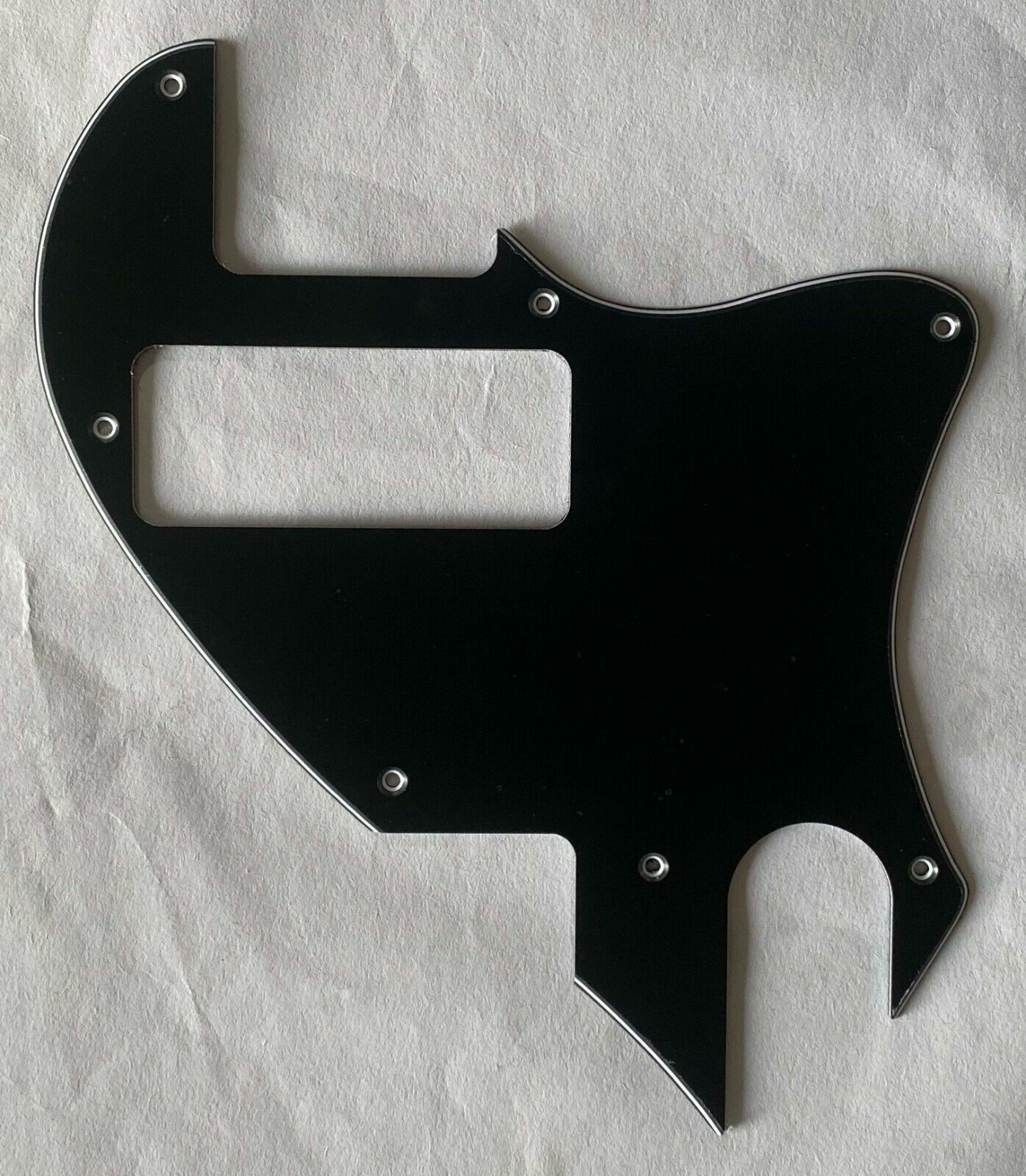 Primary image for Electric Guitar Pickguard for Telecaster F Hole Convertion P90,3 Ply Black
