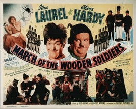 Laurel Hardy March Of the Wooden Soldiers 8 x 10 Color REPRODUCTION Lobby Card - £11.85 GBP