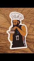 James Harden Sticker Chef Brooklyn Nets 76ers Nba Basketball Laptop Chromebook - £1.19 GBP