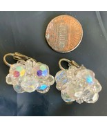 Vintage Laguna Crystal Clip On Earrings - $10.88