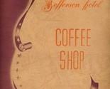 Jefferson Hotel Coffee Shop Menus Ferris Park Plaza Dallas Texas 1950&#39;s - $173.07