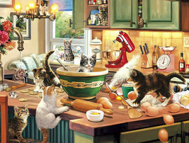Chef cats kittens cooking baking funny animals ceramic tile mural backsplash - £46.69 GBP+