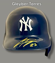 GLEYBER TORRES AUTOGRAPHED SIGNED NY YANKEES MINI BASEBALL BATTING HELME... - $1,031.88 MXN