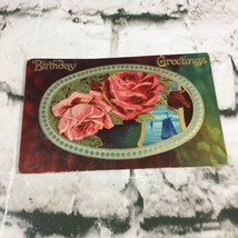 Vintage Antique Postcard Happy Birthday Roses Early 1900’s Ephemera Posted 1913 - £9.30 GBP