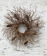 Wreath decor, handmade Wreath, Country Home Decorations, Twigs Wreath, - £58.77 GBP+