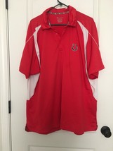 Champion Polo Shirt Red White Men&#39;s Size 2XL Active and Athletic - $30.04