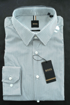 HUGO BOSS sur Mesure Homme Hays Kent Slim Fit Coton Robe Chemise 42 16.5 - $69.21