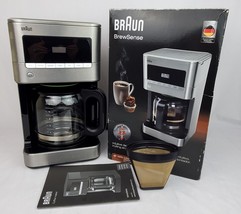 Braun Brewsense 12 Cup Coffee Maker KF7070 with Box and Manual Excellent Tested - £50.33 GBP