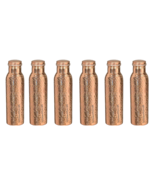 Handmade Copper Water Drinking Bottle Hammered Finish Yoga Sports Health... - £70.21 GBP
