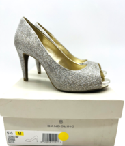 Bandolino Rainaa Peep Toe Dress Pumps - Gold Glamour, US 5.5 - £20.51 GBP