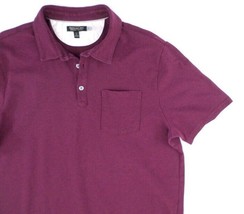 Banana Republic Men&#39;s Polo Shirt XL Tall Performance Pique Polo Burgundy - £11.69 GBP