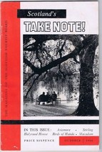 Scotland Take Note Magazine Tourist Board October 1966 30 Pages - $3.56