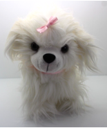 2011 Animal Adventures White Long Hair 9in Standing Puppy Dog Stuffed An... - £6.74 GBP
