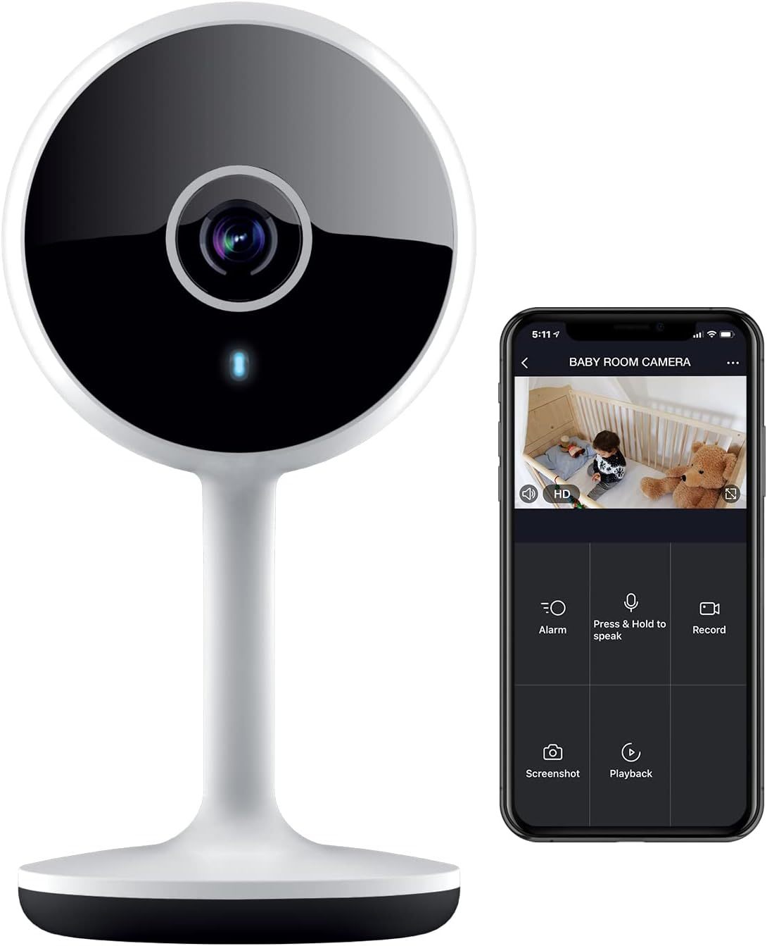 Geeni Vivid 2 Pack Indoor Smart Security Cameras, 1080P Hd Wi Fi Surveil... - $44.97