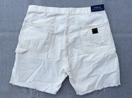 Polo Ralph Lauren Mens 34 Off-White 6&quot; Cutoff Cotton Twill Casual Short - £41.09 GBP