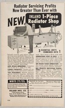 1965 Print Ad Inland Mfg Company 1-Piece Radiator Shops 3 Units in 1 Oma... - $13.93