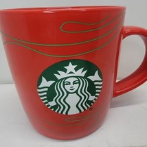 Starbucks 2020 Bright Red Mermaid Siren Coffee Tea Cup Mug 12 Oz Swirl H... - £8.42 GBP