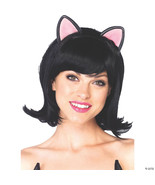 Wig kitty bob adult black - $862.17 MXN
