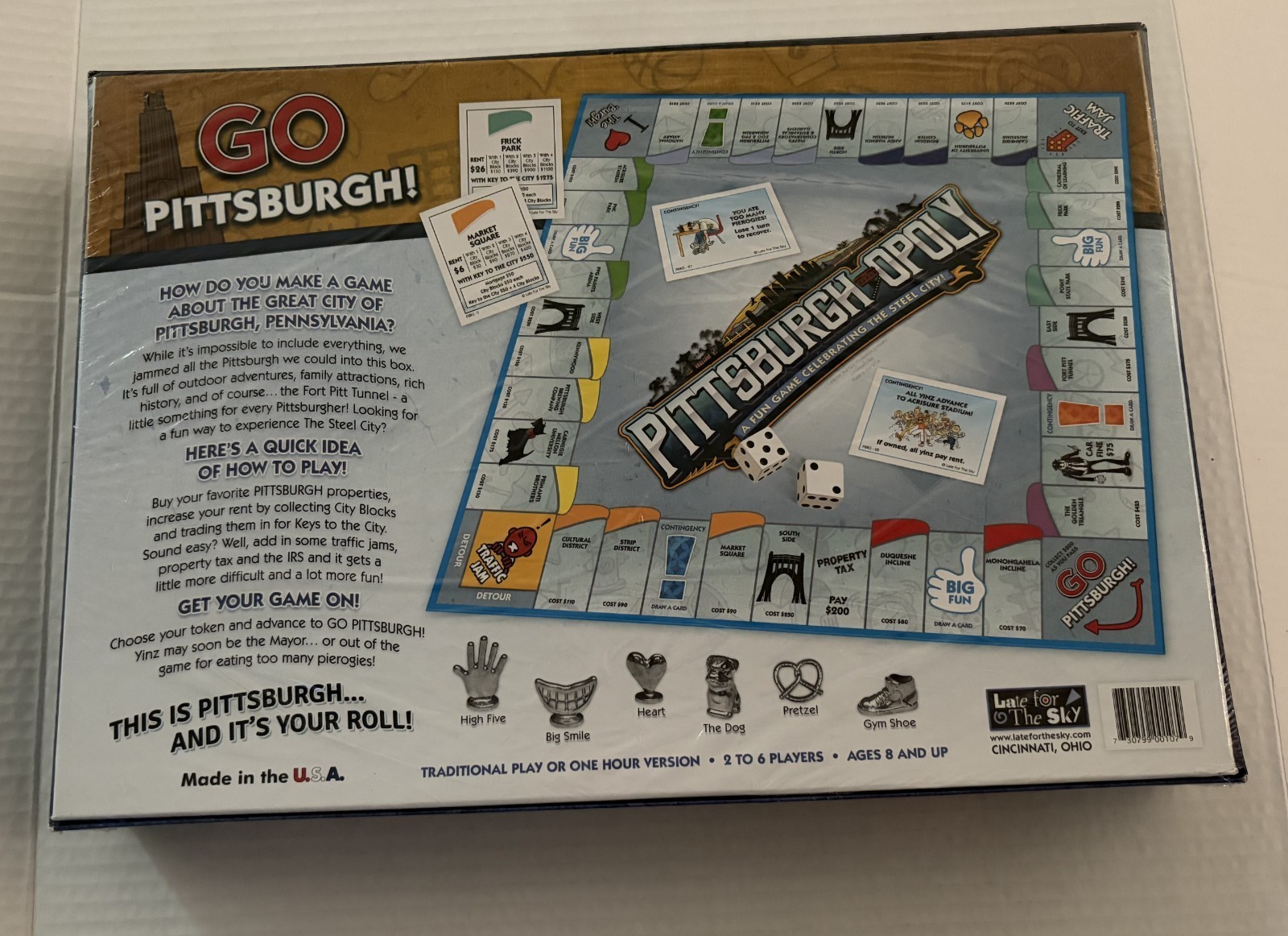 Late for the Sky: Pittsburgh-Opoly Monopoly Board Game Item image 2