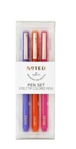 Noted by Post-It Pen Set, 3 Felt Tip Colored Pens, (Orange, Purple and P... - $14.95