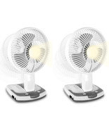 (2 Set)Technical Pro Adventure Series Rechargeable Desk/Wall Fan w LED W... - €51,42 EUR
