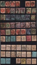 1887-1900 GB QV Jubilee issue Used Stamps CDS &amp; Perfins good selection ! - £33.81 GBP