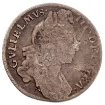 1697 Grande-Bretagne William III Six Pence Pièce Argent Fin + État Km #489 - $522.82 CAD