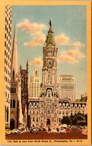 City Hall as seen from North Broad St. Philadelphia, Pa. D-14 - £3.59 GBP