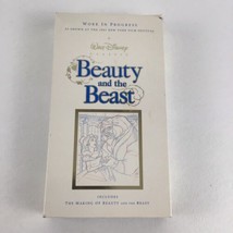 Disney Beauty And The Beast Work In Progress VHS Tape Making Movie Film Festival - £19.67 GBP